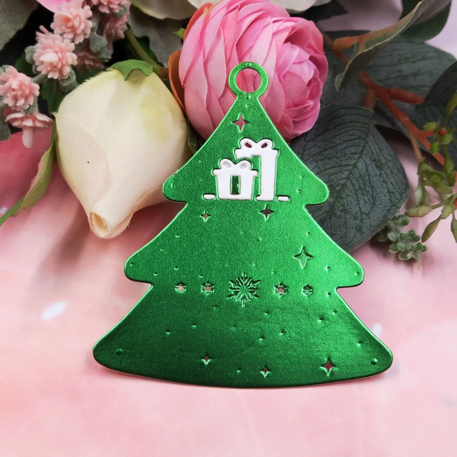 Tag Cutting Dies For Diy Craft Scrapbooking Cards Hanging On The Christmas  Tree