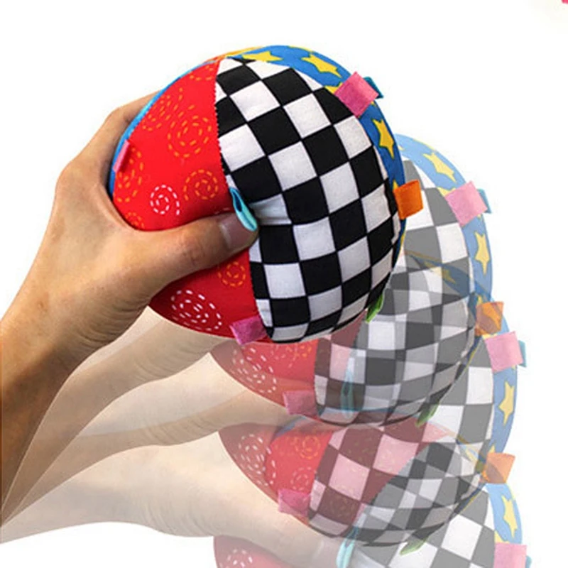 Baby Ball Colorful Sensory Toy Soft Ring Bell Early Educational Music for Newborn Valentine's Day Gift | Игрушки и хобби