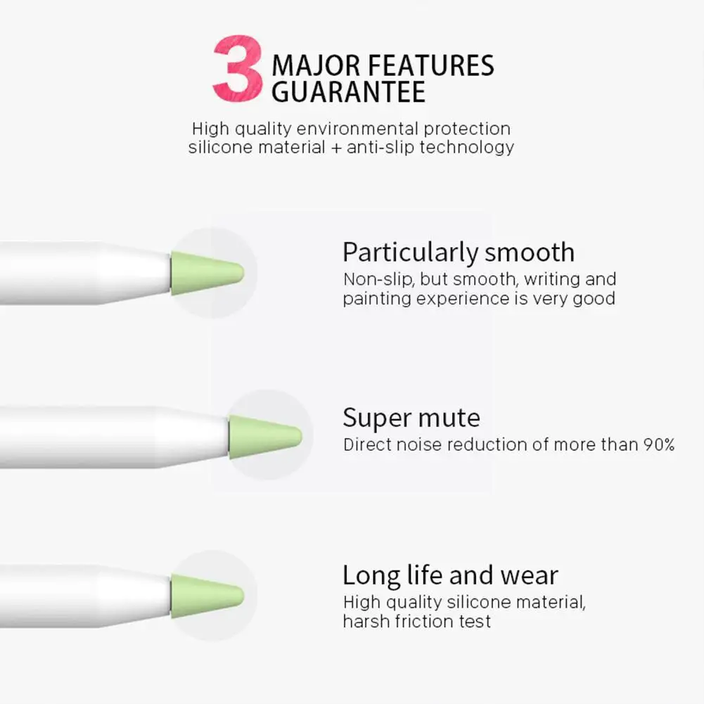 

8 шт./коробка, силиконовые наконечники для Apple Pencil