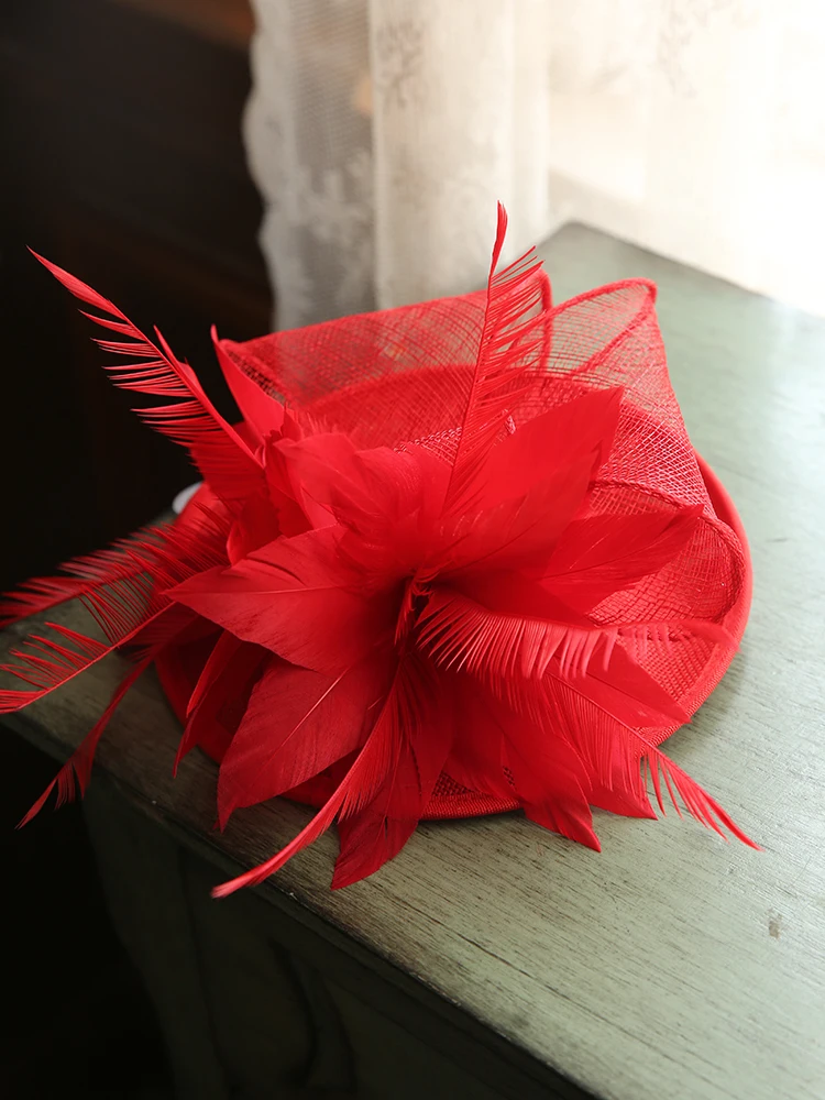 Mingli Tengda Cambric Headwear Banquet Small Formal Hat Gauze Flax Party Hats And Fascinators Woman Wedding Accessories | Аксессуары для