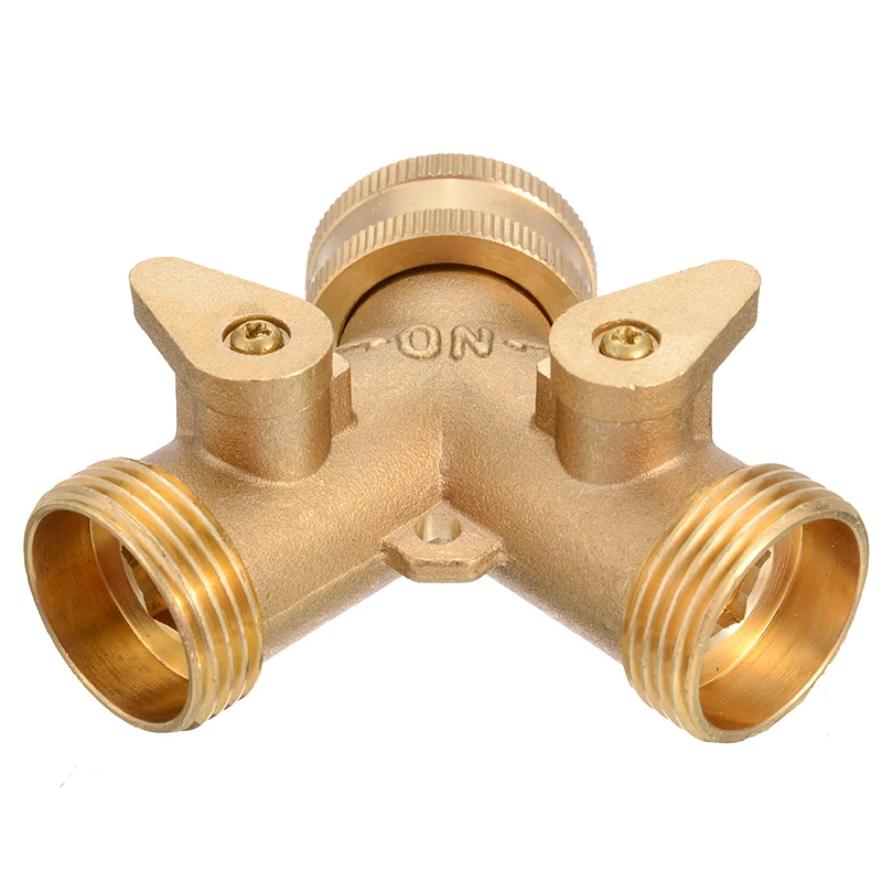 Двухсторонний 3/4 &quotразъем крана адаптер Твердый латунный сад кран разъем