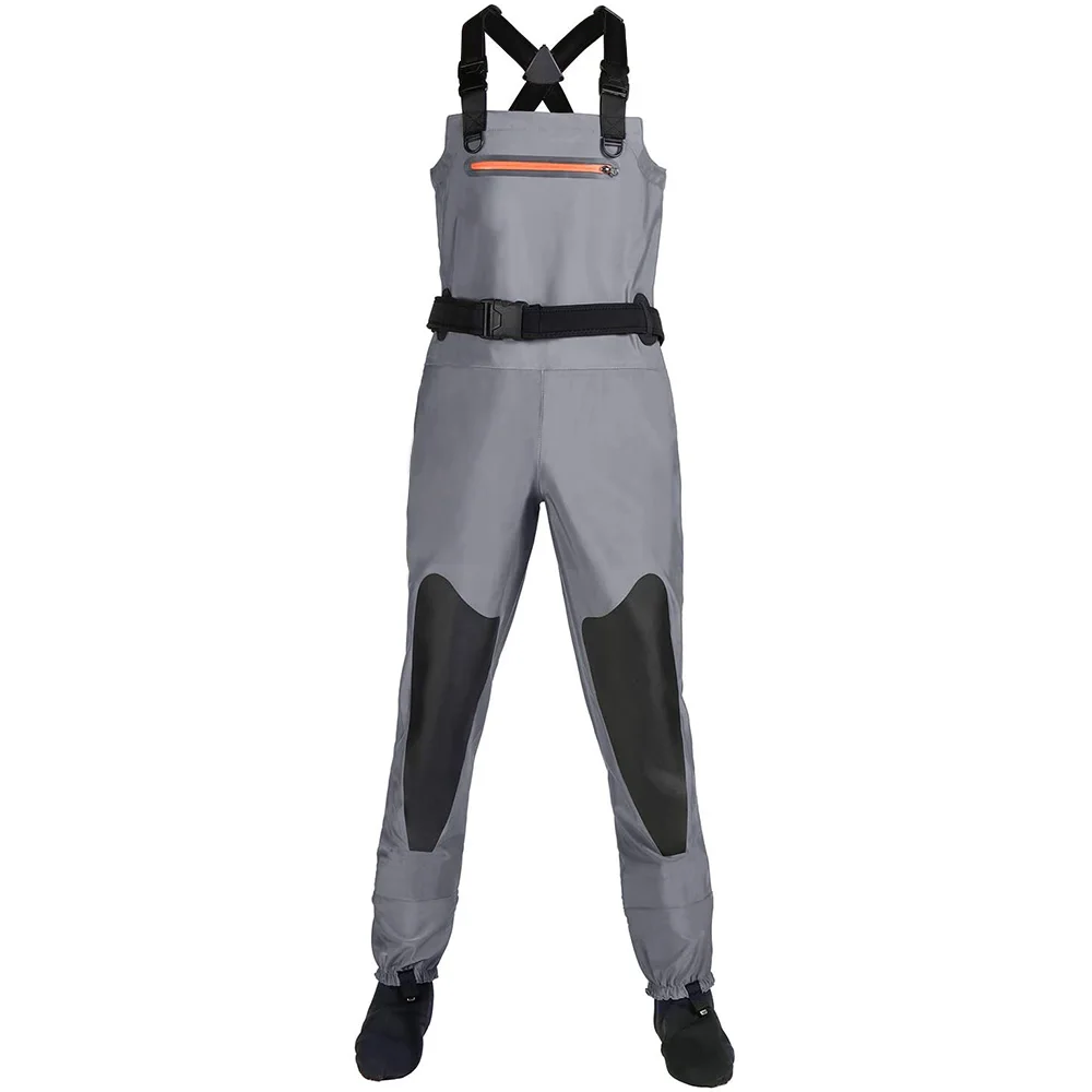 

Waders Fishing Waterproof Breathable One-piece Camouflage Pants With Neoprene Socks