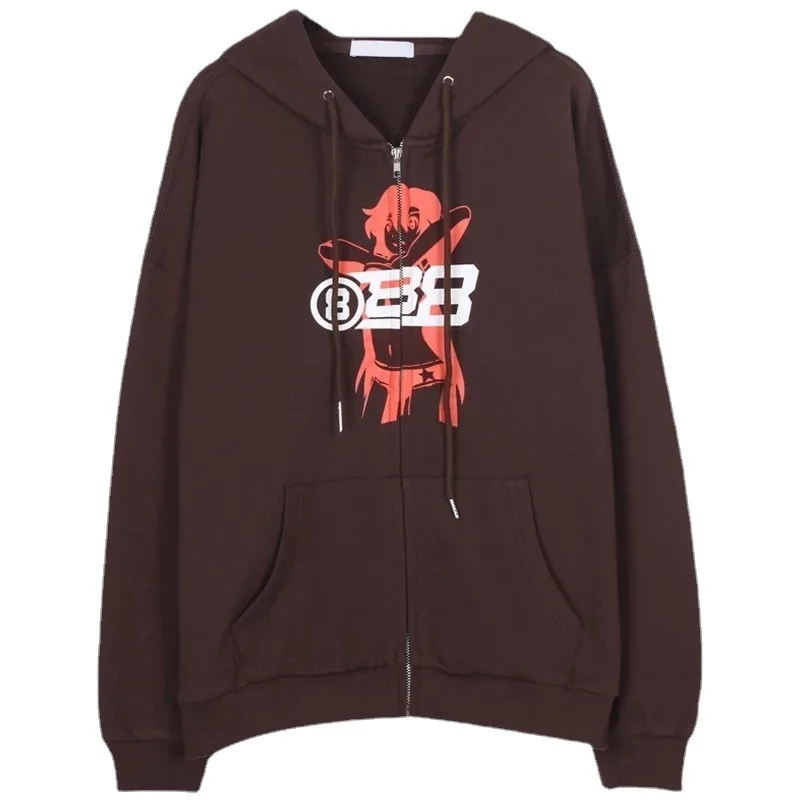 Женская толстовка с капюшоном на молнии длинным рукавом | одежда