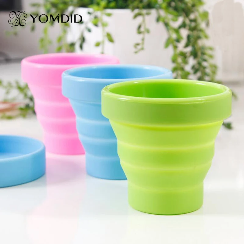 Красочная силиконовая складная бутылка для воды переносная Бутылка путешествий