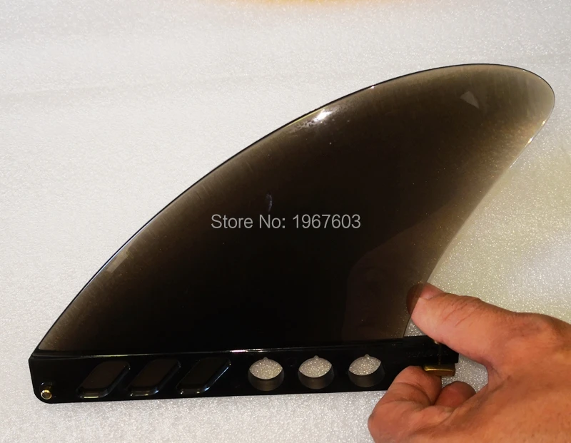 Мягкий полупрозрачный одиночный плавник для серфинга доска длинная оранжевое