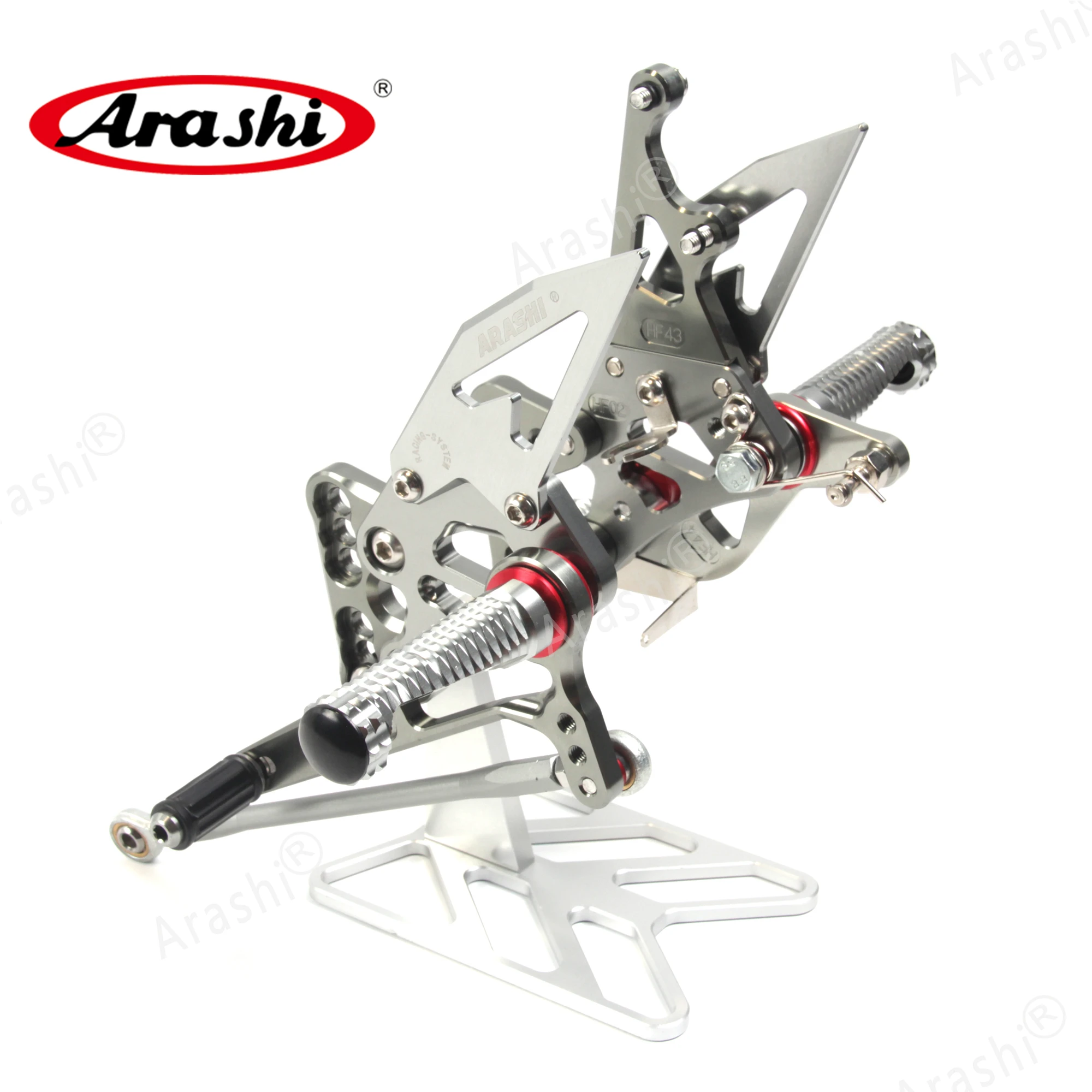 ARASHI CNC Регулируемые подножки для SUZUKI GSX R GSXR 1000 GSX1000R 2005 2006 аксессуары