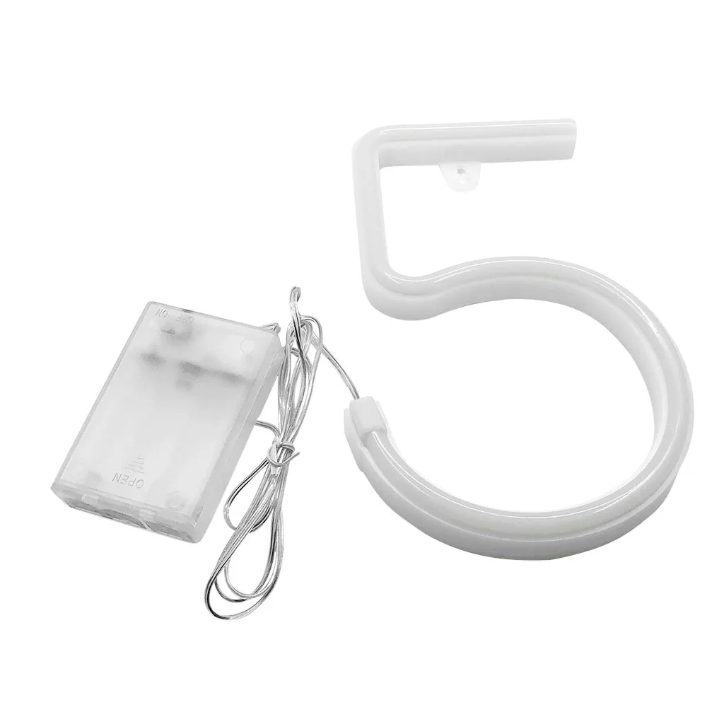 3D LED Night Lamp 0-9 Digital Marquee Sign Alphabet Light Standing Hanging Indoor Decor Wedding Party | Лампы и освещение