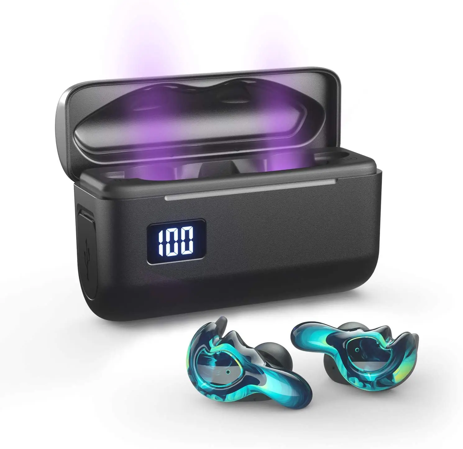 

Bluetooth Earbuds Equiped with 365nm-Wavelength Lights True Wireless Earbuds Waterproof IPX7 Bluetooth Earbuds Wireless Eaephone