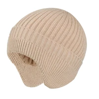 2021 new winter earmuff cap mens outdoor knitted hat womens thicken warm beanies skull windproof earflaps bonnet chapeu