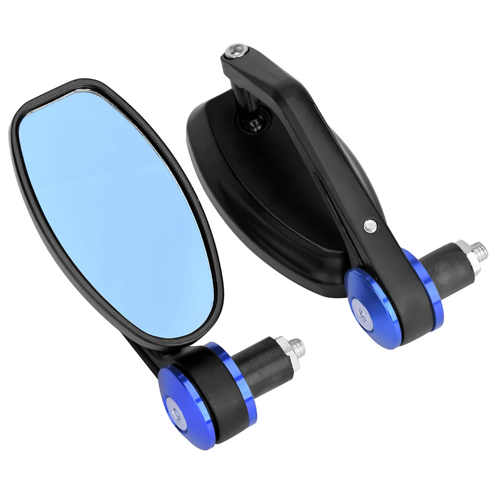 

Motowerks 22mm 7/8" Motorcycle Rear View Mirror Bar End Side Mirrors Rearview Handlebar Anti Glare Light Blue Motorbike Scooter