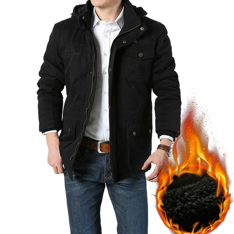 2022 New Style Men's Winter Jackets Outdoor Clothing Leisure Man Windbreaker Fashion Coat Keep Warm Clothes Male Parkas Tactical | Мужская