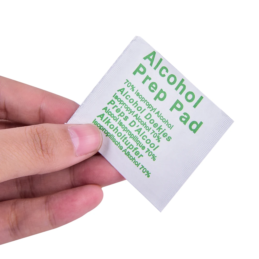 

100 Pcs/Box Professional Alcohol Swabs Pads 70% Isopropyl First Aid Home Skin Cleanser Sterilization Fast Shipping