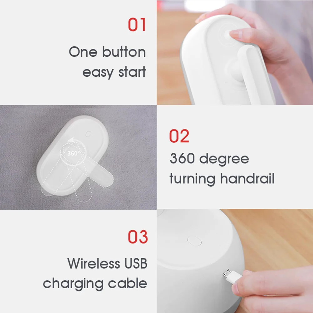 

Wireless Mites Vacuum Cleaner Ultraviolet Lights Mite Removal Handheld Mites Cleaing Tool For Home Bed Cleaning Tool