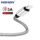 USB-кабель для зарядки iphone 13, 12, 11 Pro, X, XR, 10, XS Max, 7, 8, 6, 6S Plus, 5, 5SE, ipad, быстрая зарядка, оригинальный провод, шнур 3 м