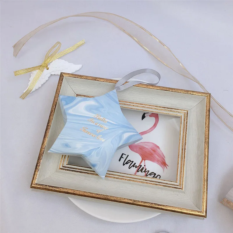 10 шт. пятиконечные Звездные коробки с мраморным золоченым узором Свадебная