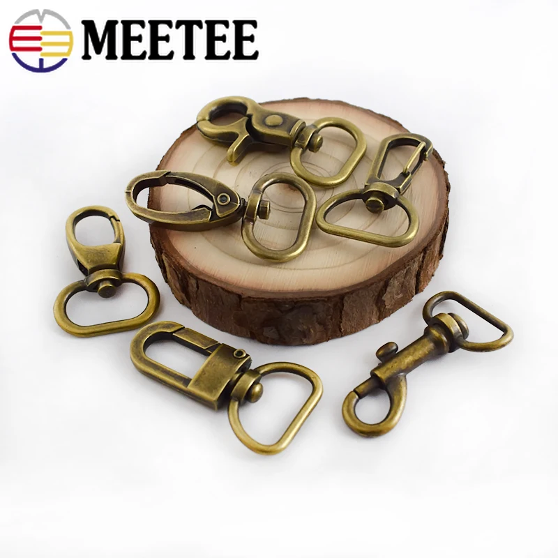 Meetee 4/10/20 шт. 2 см бронзовые защелкивающиеся зажимы металлические крючок сделай