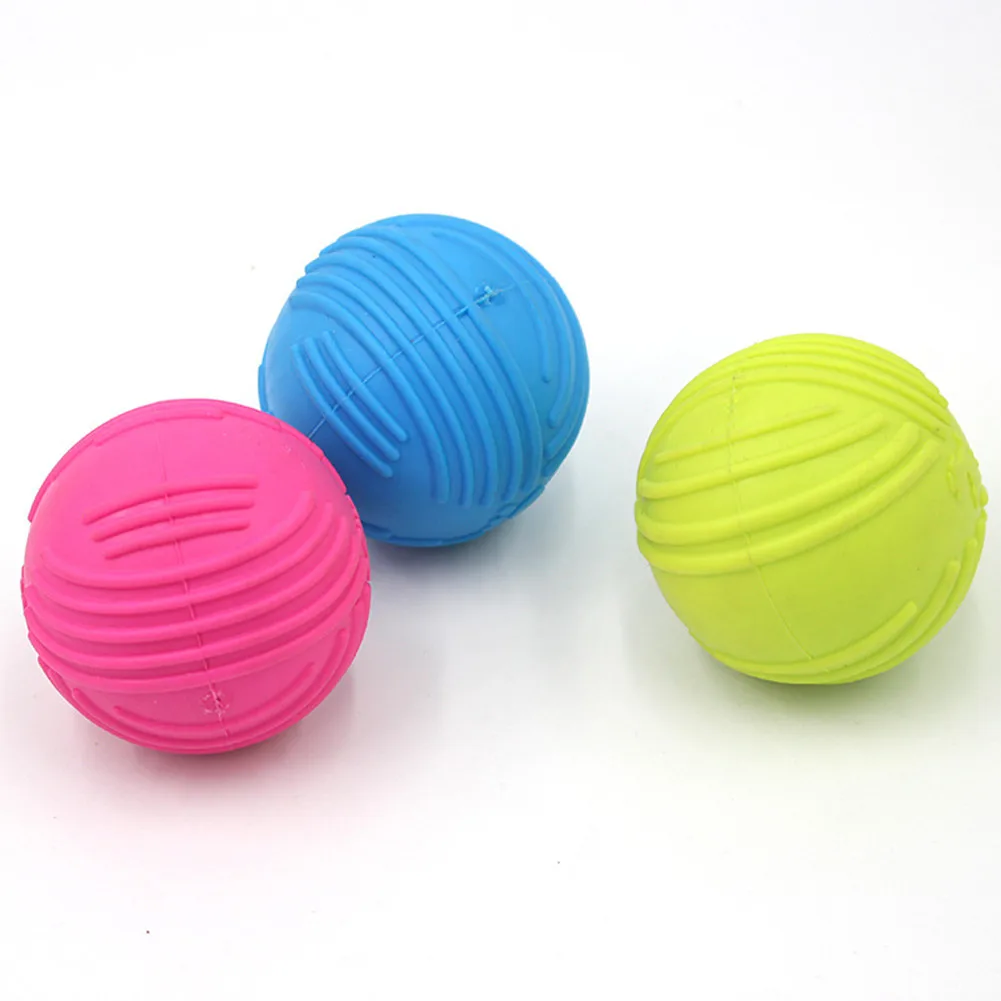 

Rubber Pet Dog Training Ball Toys Puppy Chew Molar Toy Squeaky Toys Squeak Squeaker Toy Bite Biting Toy For Small Medium Dog