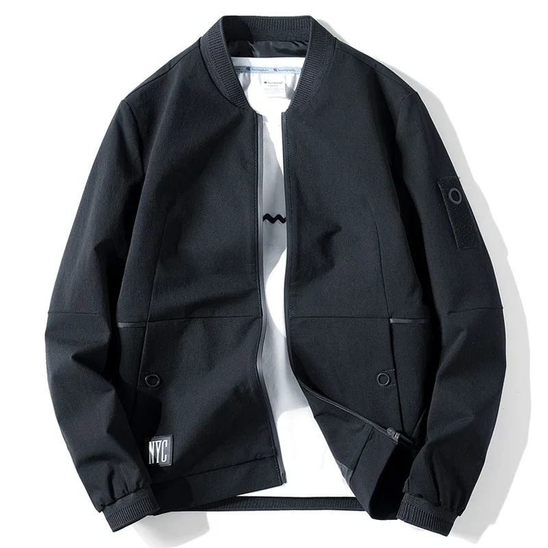 

Мужская короткая ветровка с воротником-стойкой, новинка 2021