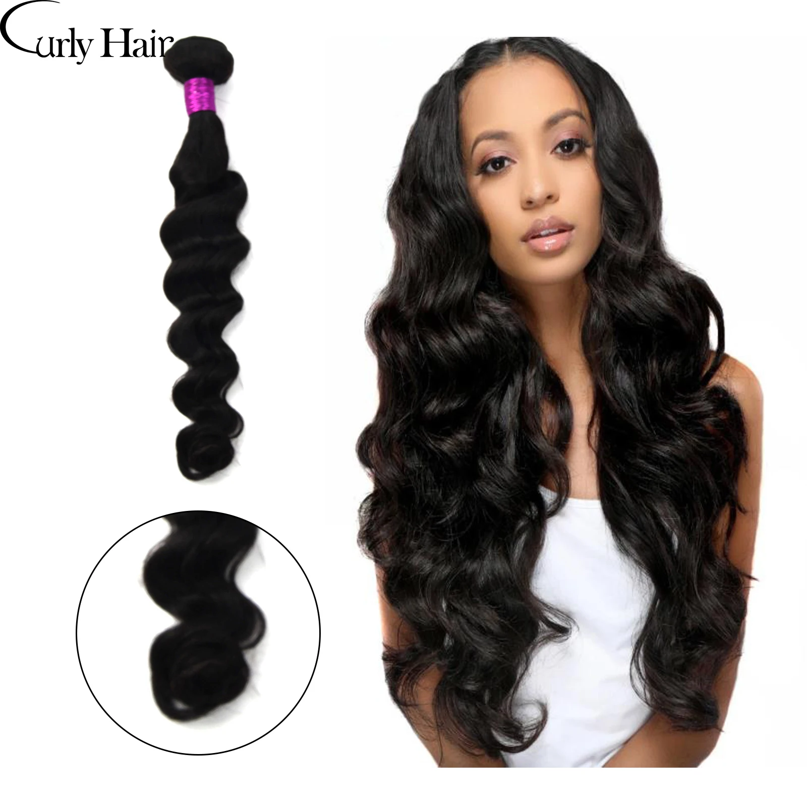 

Curly Hair Exotic Wave 26 28 30 32 34 36 38 40 inch 100% Human Virgin Hair Bundles Indian Hair Weave Bundles Wavy Natural Color