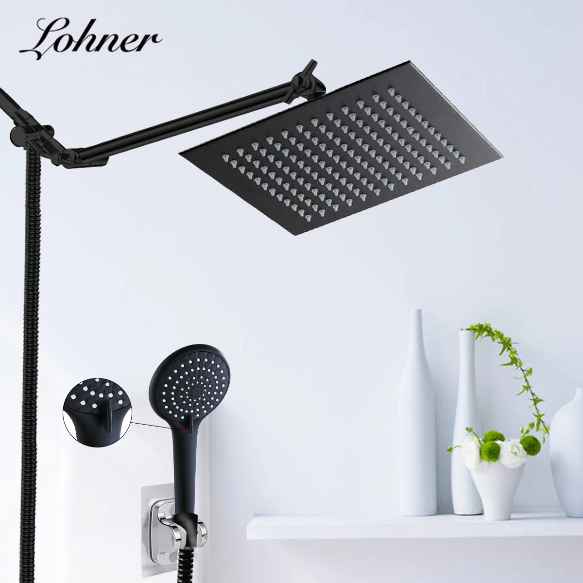 Хромированный смеситель для душа ванной комнаты с поворотным носиком кран