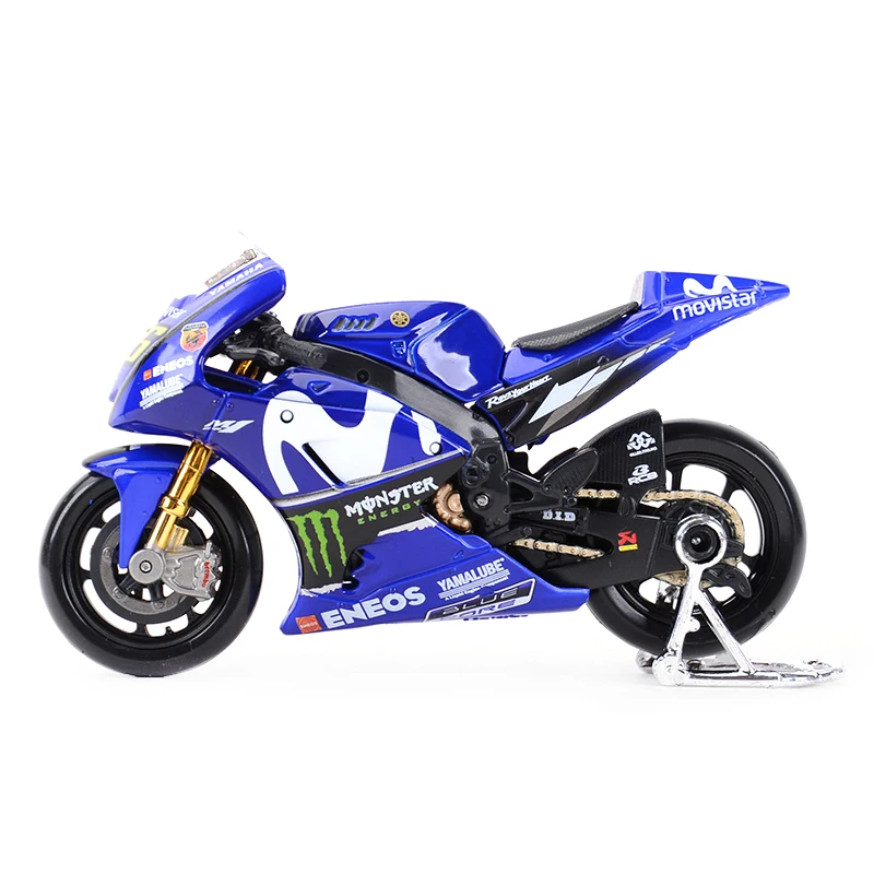 Maisto 1:18 GP гоночный Yamaha YZR M1 Заводская гоночная команда 46#25# Литая модель мотоцикла из сплава