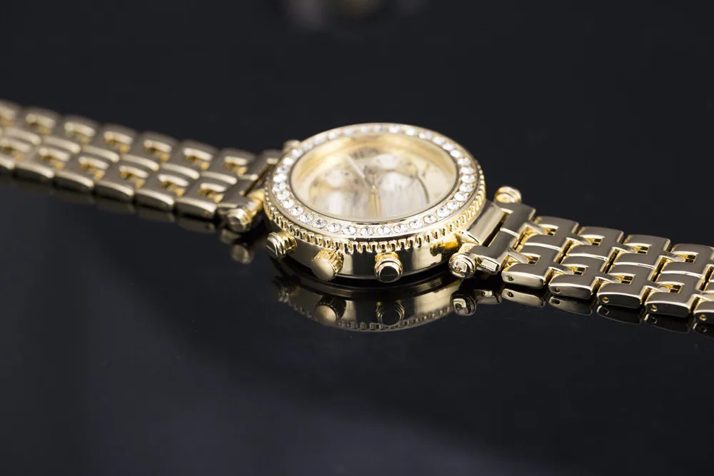 Relogio Feminino, новинка, роскошные женские часы от известного бренда GENEVA, женские часы, золотые наручные часы, кварцевые наручные часы
