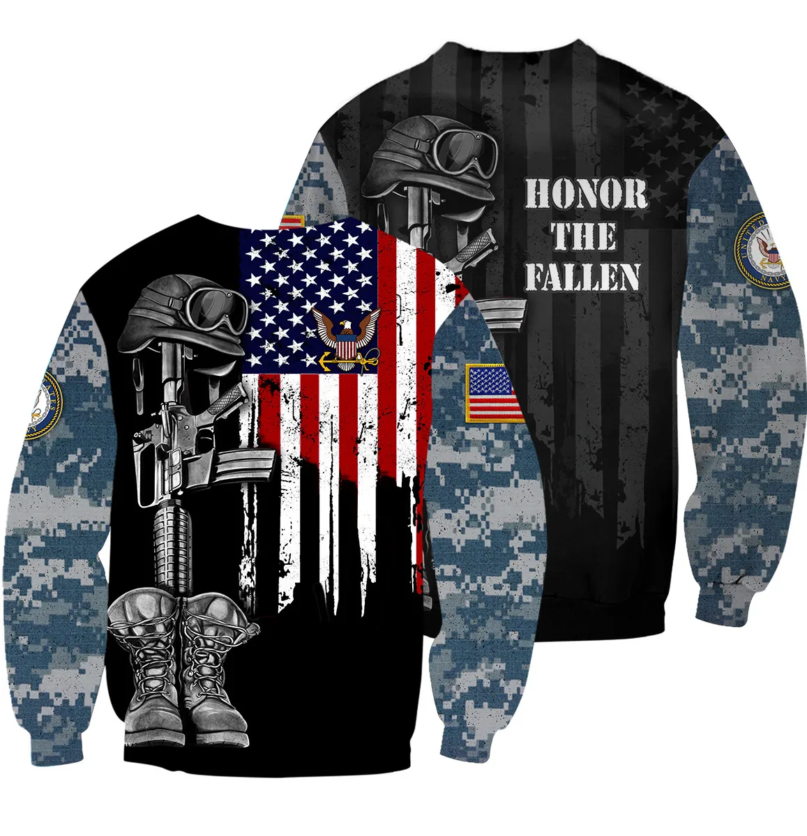 

US America USMC 3D print men women fashion cool Long Sleeves sweatshirt harajuku style street styles tops dropshipping