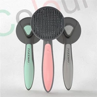 cat comb dog comb cat cleaning supplies pet needle comb self cleaning brush professional grooming brush for dogs and cats