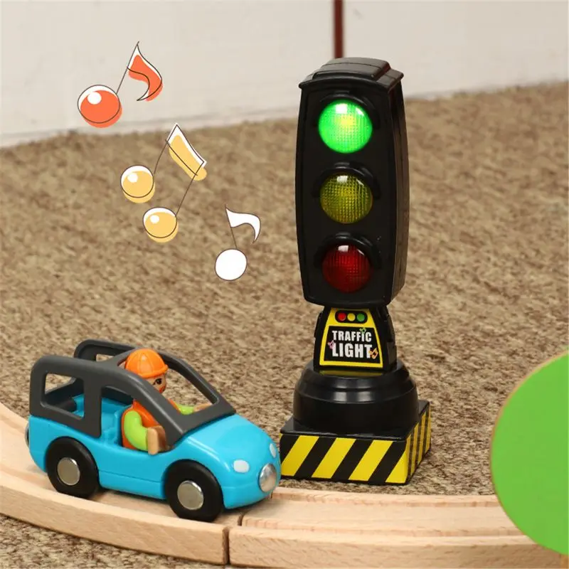 Пение движения светильник игрушка сигнал светофора модель Дорожный Знак - Фото №1