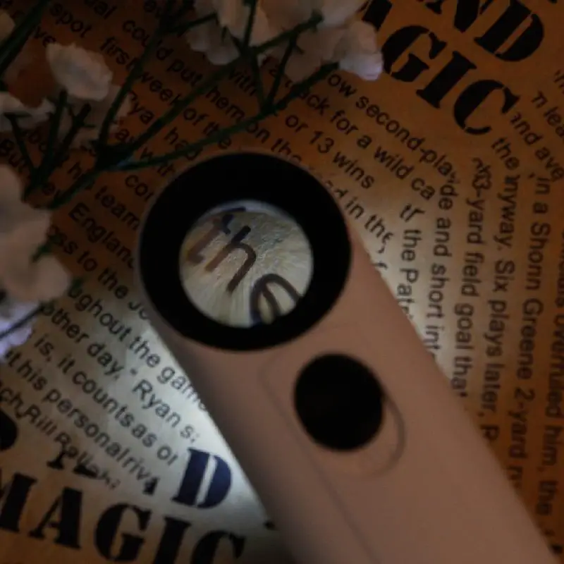 Увеличительное стекло со светодиодной подсветкой 40x лупа для ювелиров ремонтная