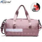 Большая спортивная сумка для женщин, спортивная сумка для фитнеса, водонепроницаемая дорожная тренировочная сумка, уличная Мужская спортивная сумка розового цвета