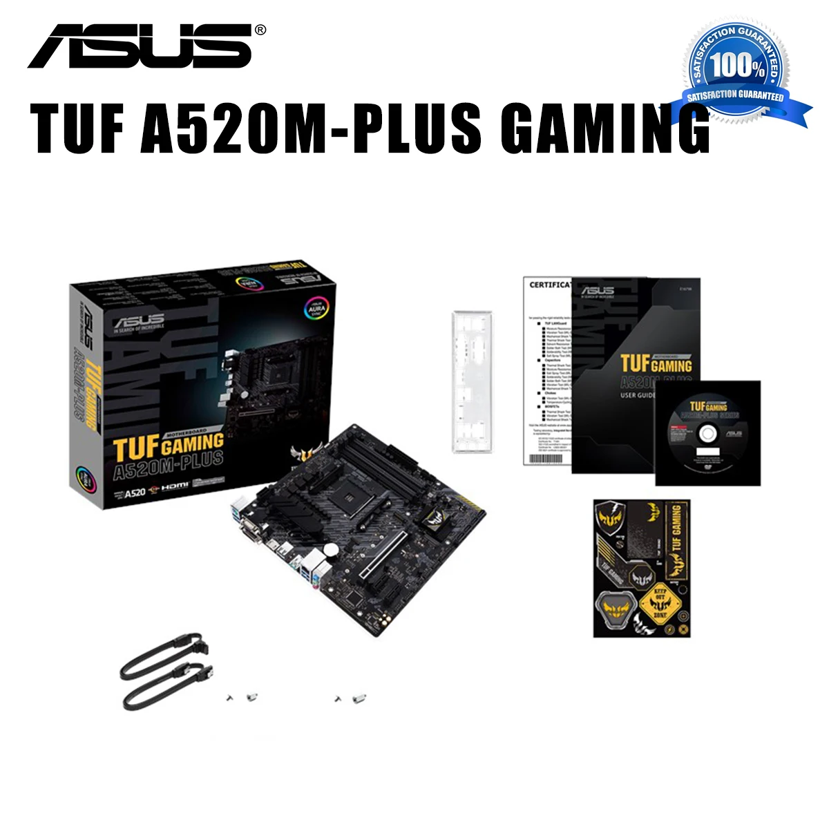 Разъем AM4 Asus TUF GAMING A520M-PLUS материнская плата с поддержкой 3rd-Gen AMD Ryzen DDR4 128 ГБ PCI-E 3 0 M.2