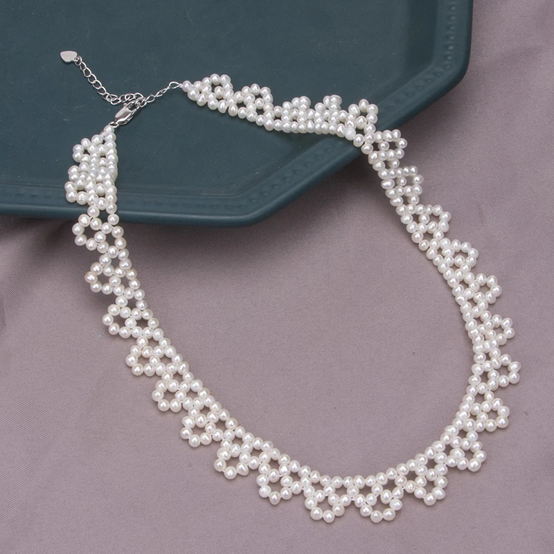 

Vintage style pearl necklace for women gift jewelry 210326-12