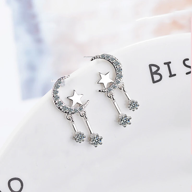 Женские серьги-подвески MEETSOFT гипоаллергенные серьги из стерлингового серебра 925