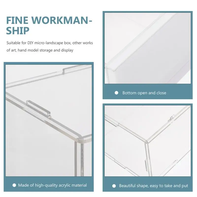 

1pc Acrylic Transparent Model Display Box Clear Model Box Useful Display Rack