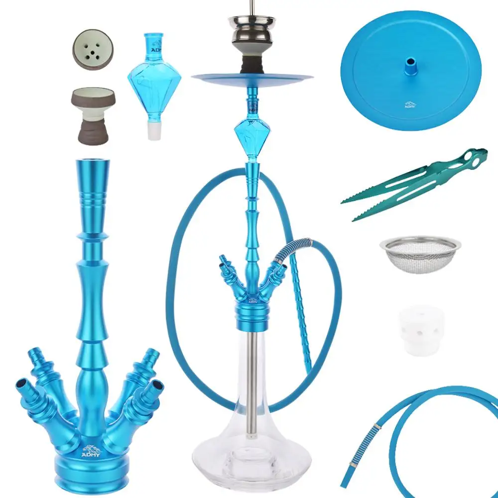 Кальян набор большой размер Chicha алюминиевый сплав кальян molasse Ловец шланг narguile аксессуары Hotselling4 подключения адаптер