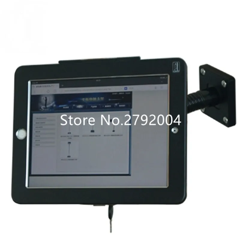 gooseneck for ipad metal case screw fix on the table or wall commercial display table/wall swiveling 9.7 tablet mount holder | Компьютеры