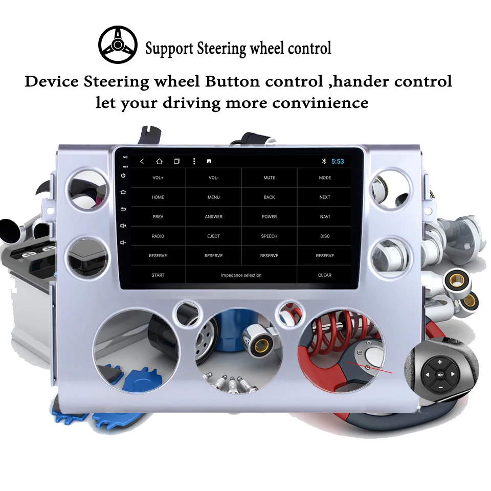 9 &quotВосьмиядерный ОЗУ 4 ГБ Android 1 автомобильный dvd-радио GPS навигация для Toyota FJ Cruiser