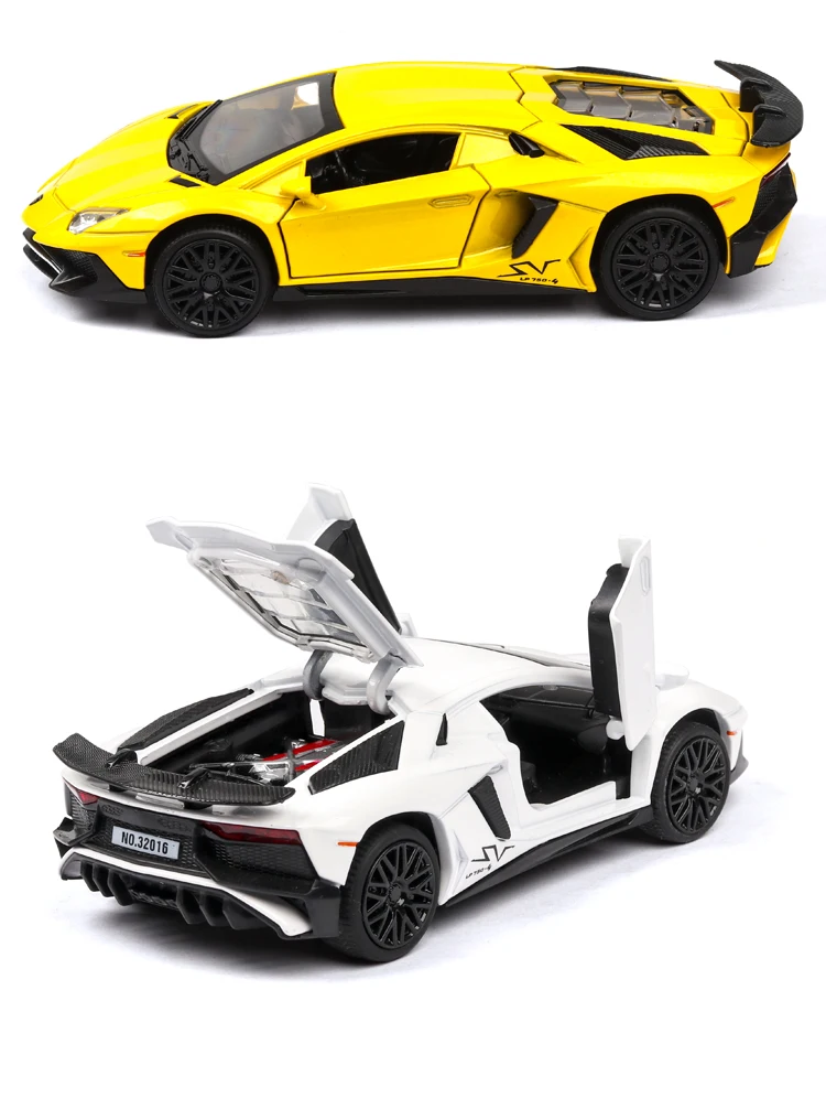 LP770 740 1:32 Lamborghinis Автомобильная модель спортивной машины литой под давлением звук супер гоночный подъёмный хвост горячий автомобиль колесо для детей Томас