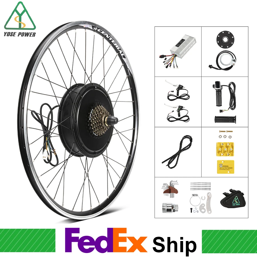 YOSE POWER Ebike конверсионный комплект 48 в 1500 Вт 28 дюймов задний мотор-концентратор
