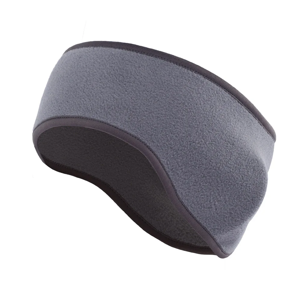 02 Warm Fleece Sweatband Running Sport Fit Yoga Elastic Headband Gym Cycling Tennis Soft Hair Bandage Ear Cover Headscarf Men Girl - Цвет: 02