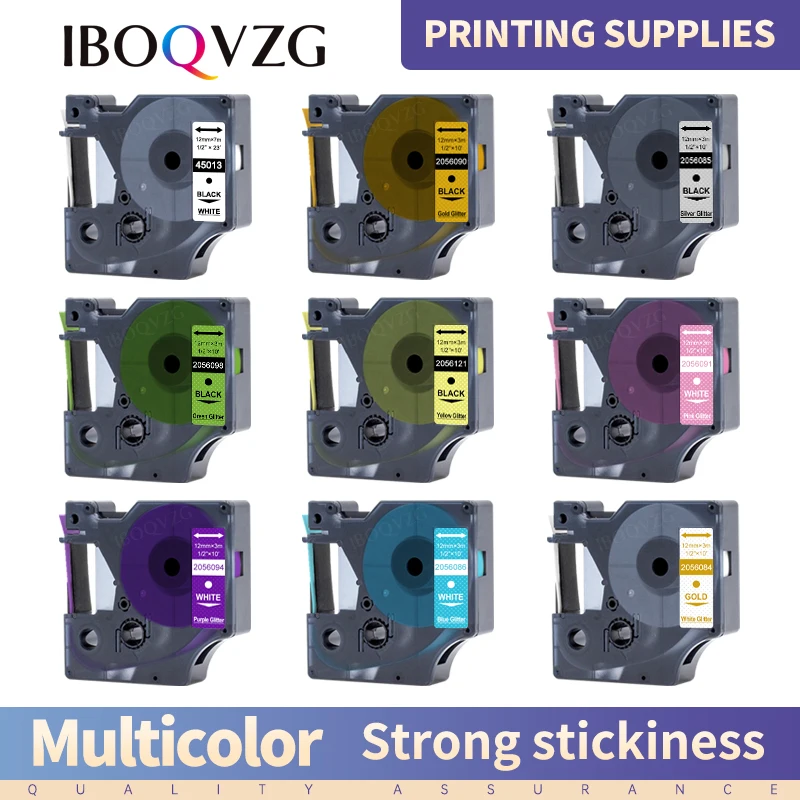 

IBOQVZG 45013 45010 ленты для этикеток D1 45013 картридж совместимый с Dymo LabelManager Writer Maker 280 160 260P 45803 43613 40913