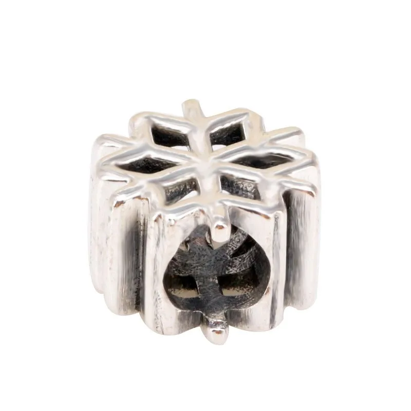 

Original 925 Sterling Silver Bead Creative Style Shining Hollow Snow Beads Fit Pandora Women Bracelet & Necklace Diy Jewelry