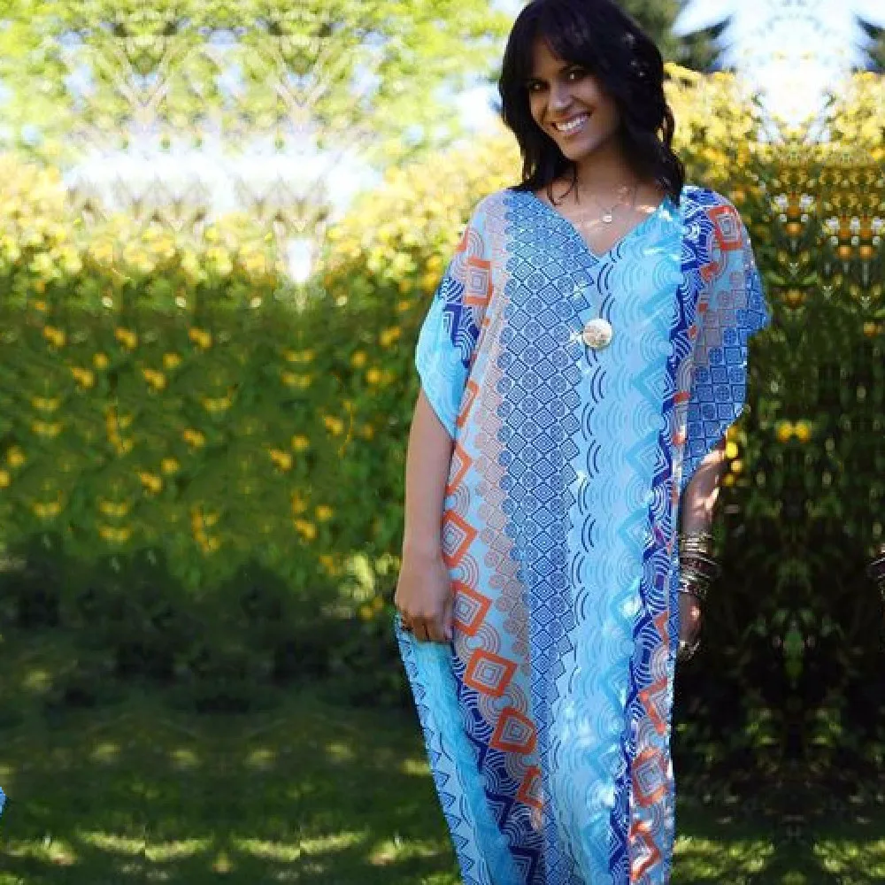 Наряд кафтан на пляж парео саронги сексуальная накидка шифон Бикини Купальники