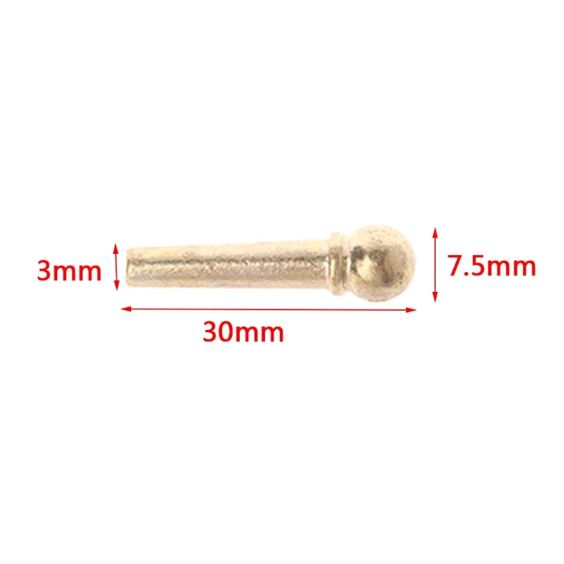 

6Pcs/SET Brass Guitar Bridge Pins End Pin for Folk Acoustic Guitar Parts Accessories Dropshipping
