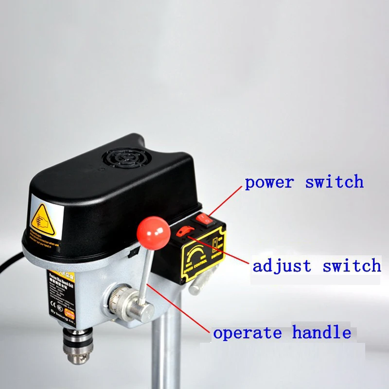 340 Вт Миниатюрный Настольный сверлильный стенд электрический станок патрон