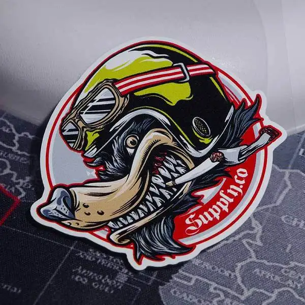 Стильные виниловые наклейки для автомобиля с волчьей головой стикеры кафе