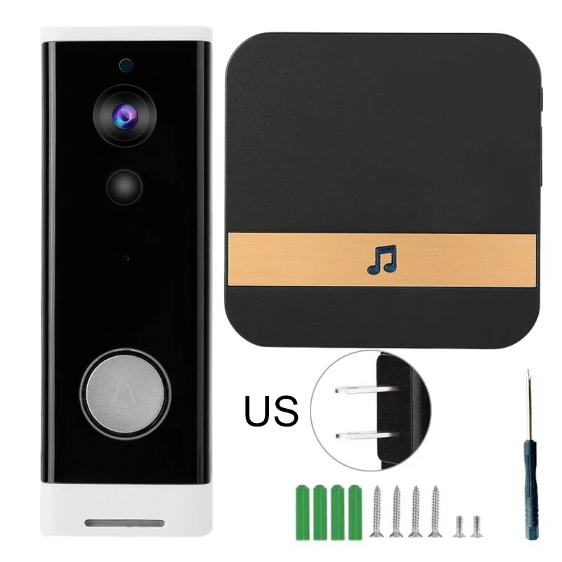 Wifi смарт дверной звонок HD видео камера кольцо ИК 1080 беспроводная домашняя