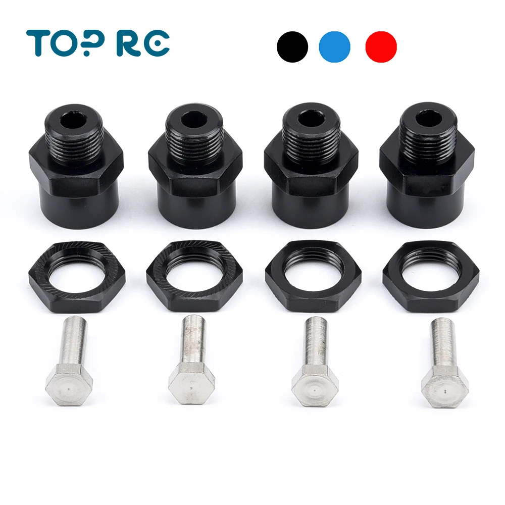 Адаптер из алюминиевого сплава с шестигранной Ступицей Колеса 12 17 мм 4 шт. для 1/10