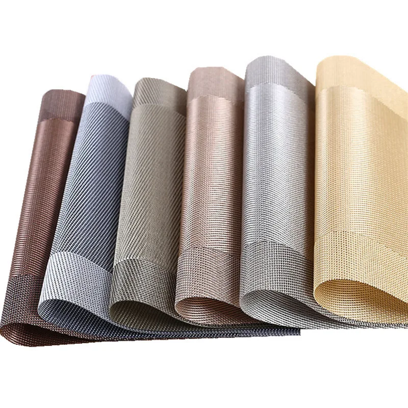 Rectangle PVC Coasters Stand For hot pot Coaster Dining Table placemat Slip Insulation Pad heat resistant Plastic Pan Table Mat